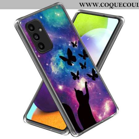 Coque Samsung Galaxy A15 4G / A15 Chat et Papillons