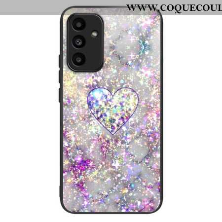 Coque Samsung Galaxy A15 5G / A15 Verre Trempé Cœur Brillant