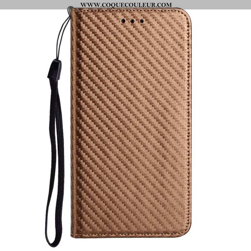 Flip Cover Samsung Galaxy A15 5G Fibre Carbone