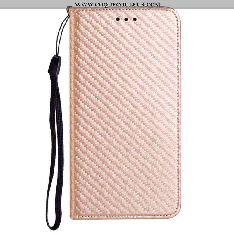 Flip Cover Samsung Galaxy A15 5G Fibre Carbone