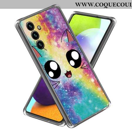 Coque Samsung Galaxy A15 5G Chat Arc-en-Ciel