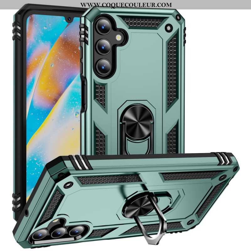 Coque Samsung Galaxy A15 5G Style Métal avec Anneau-Support