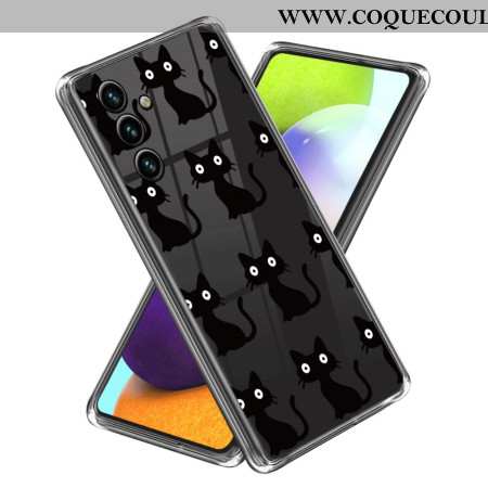 Coque Samsung Galaxy A15 5G Chats Noirs