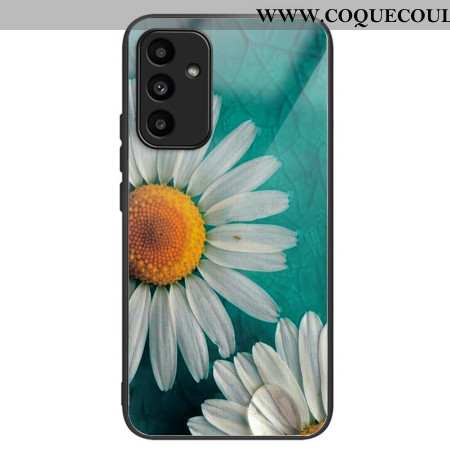 Coque Samsung Galaxy A15 5G / A15 Verre Trempé Marguerite