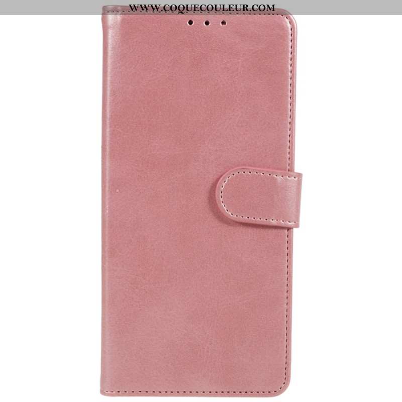 Housse Samsung Galaxy A15 5G Style Cuir Mat à Lanière