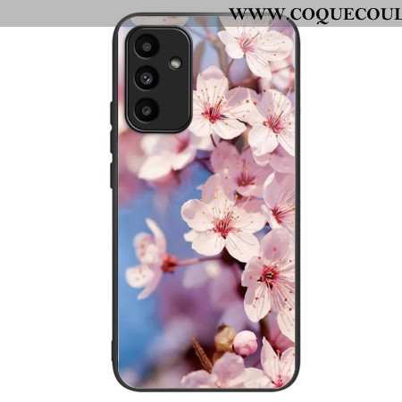 Coque Samsung Galaxy A15 5G / A15 Verre Trempé Fleurs de Pêcher