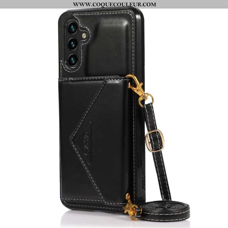 Coque Samsung Galaxy A15 4G / A15 Porte-Cartes et Bandoulière