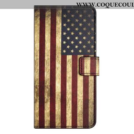 Housse Samsung Galaxy A15 5G Drapeau Américain Vintage