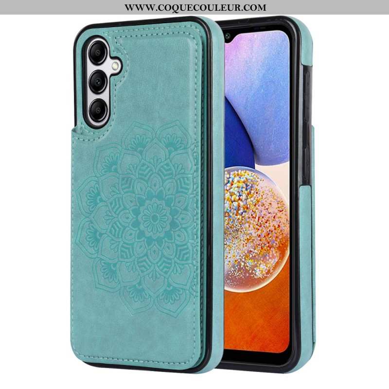 Coque Samsung Galaxy A15 5G / A15 Porte-Cartes Motif Mandala