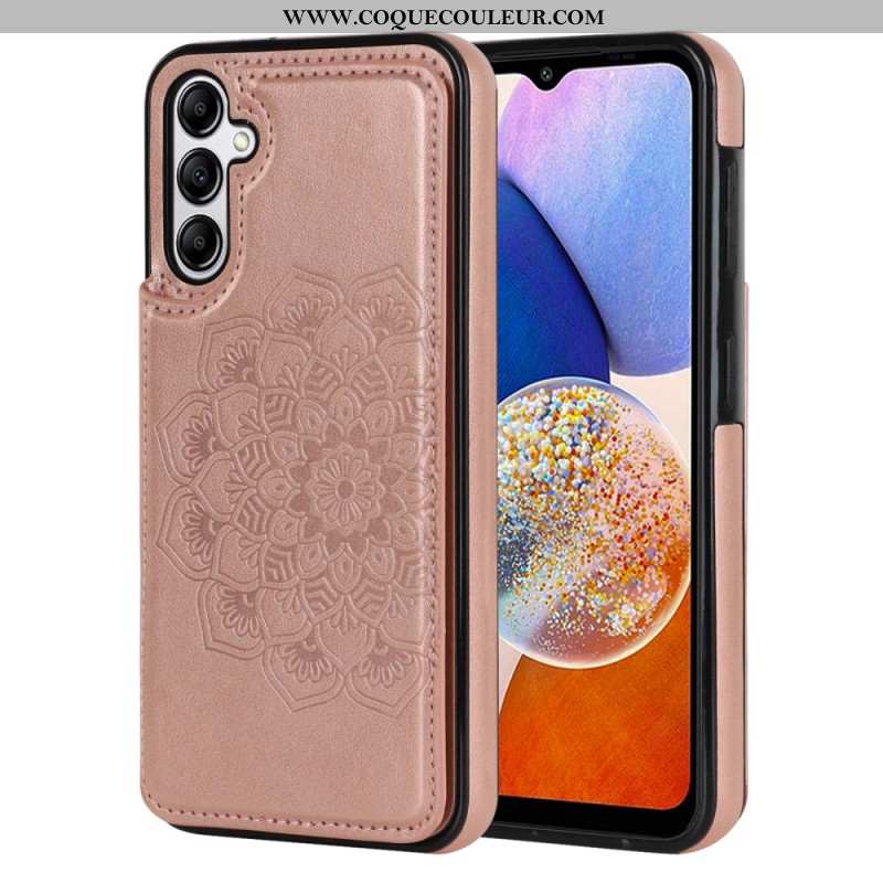 Coque Samsung Galaxy A15 5G / A15 Porte-Cartes Motif Mandala