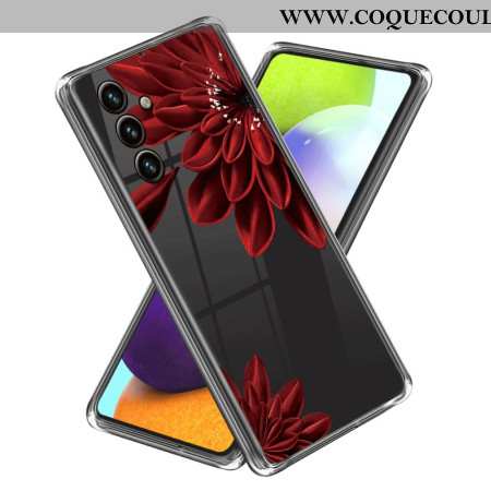 Coque Samsung Galaxy A15 Fleur Rouge