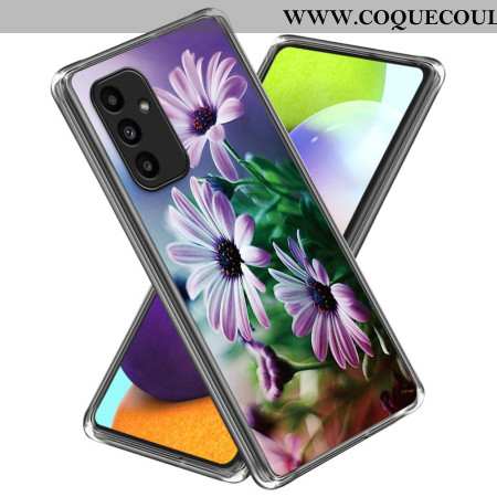 Coque Samsung Galaxy A15 4G / A15 Chrysanthèmes violets