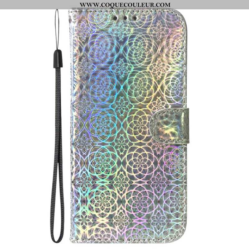 Housse Samsung Galaxy A15 Style Disco à Lanière