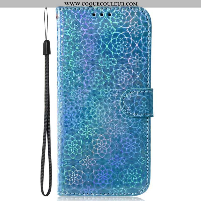 Housse Samsung Galaxy A15 Style Disco à Lanière