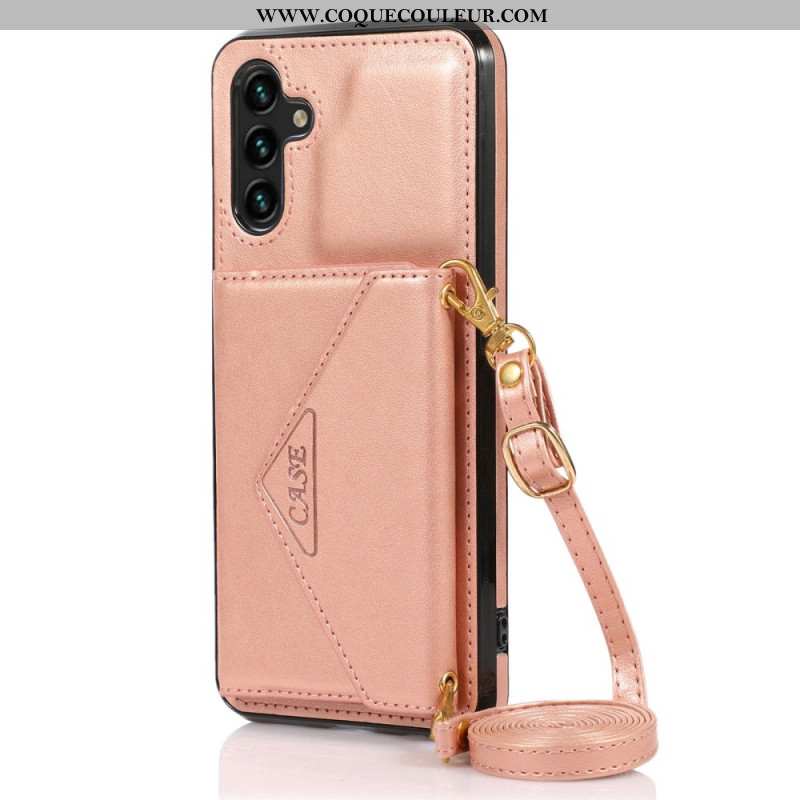 Coque Samsung Galaxy A15 4G / A15 Porte-Cartes et Bandoulière