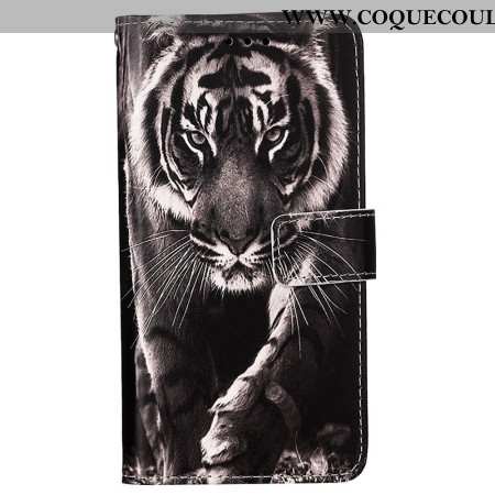 Housse Samsung Galaxy A15 Tigre à Lanière