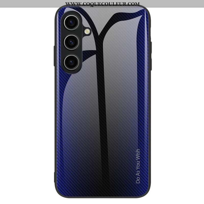 Coque Samsung Galaxy A15 Verre Trempé Fibre Carbone