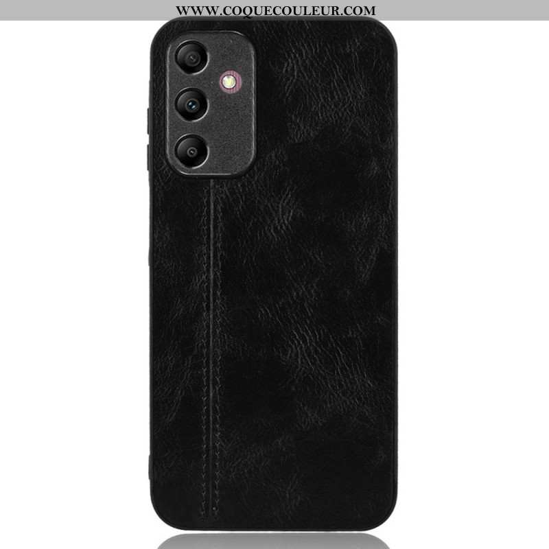 Coque Samsung Galaxy A15 Effet Cuir Coutures