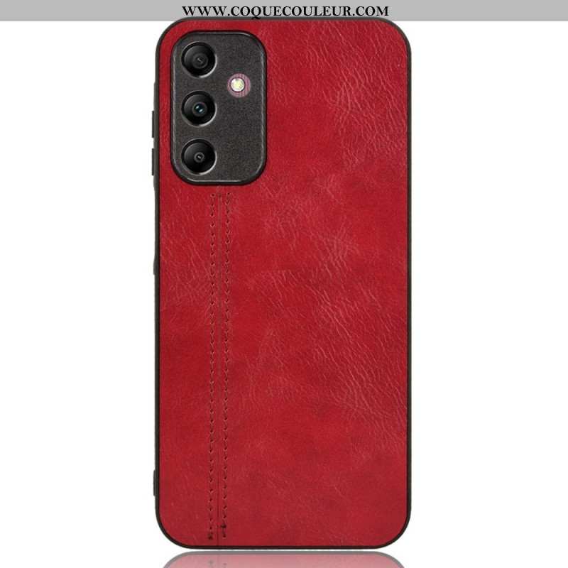 Coque Samsung Galaxy A15 Effet Cuir Coutures