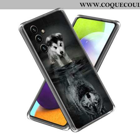 Coque Samsung Galaxy A15 Chien et Loup