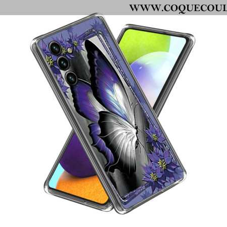 Coque Samsung Galaxy A15 Papillon Violet