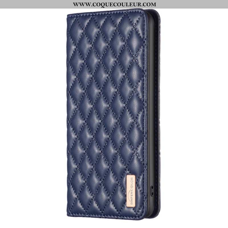 Flip Cover Samsung Galaxy A15 Matelassée BINFEN COLOR