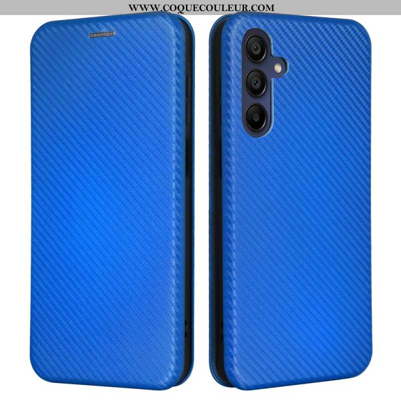 Flip Cover Samsung Galaxy A16 4G / 5G Fibre Carbone