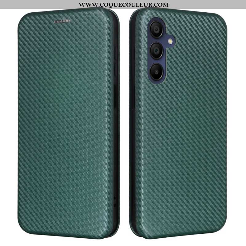 Flip Cover Samsung Galaxy A16 4G / 5G Fibre Carbone