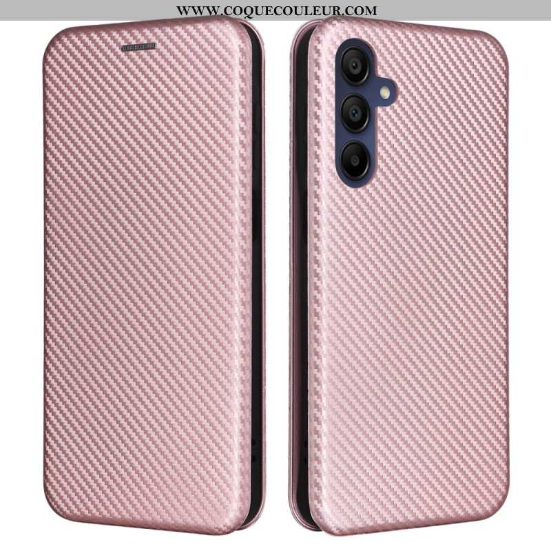 Flip Cover Samsung Galaxy A16 4G / 5G Fibre Carbone