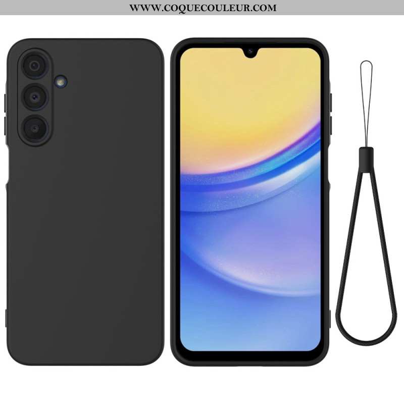 Coque Samsung Galaxy A16 4G / 5G Silicone Liquide à Lanière