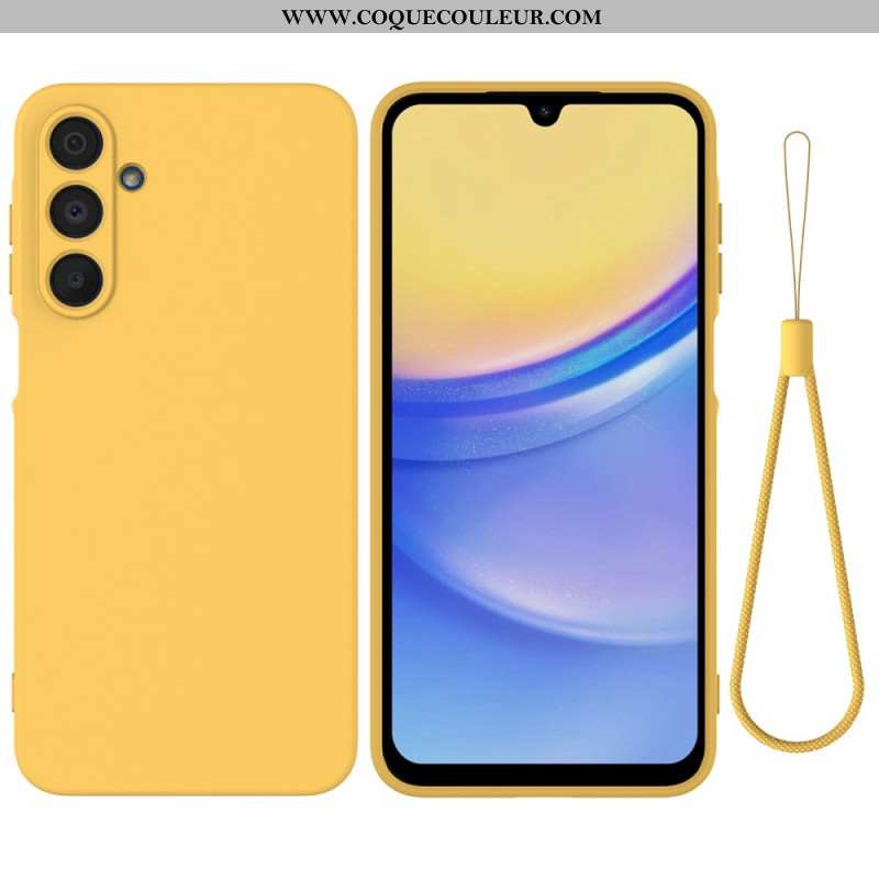 Coque Samsung Galaxy A16 4G / 5G Silicone Liquide à Lanière