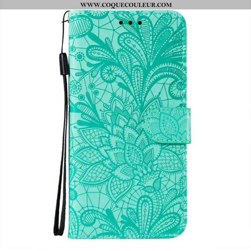 Housse Samsung Galaxy A16 4G / 5G Motif Floral et Lanière