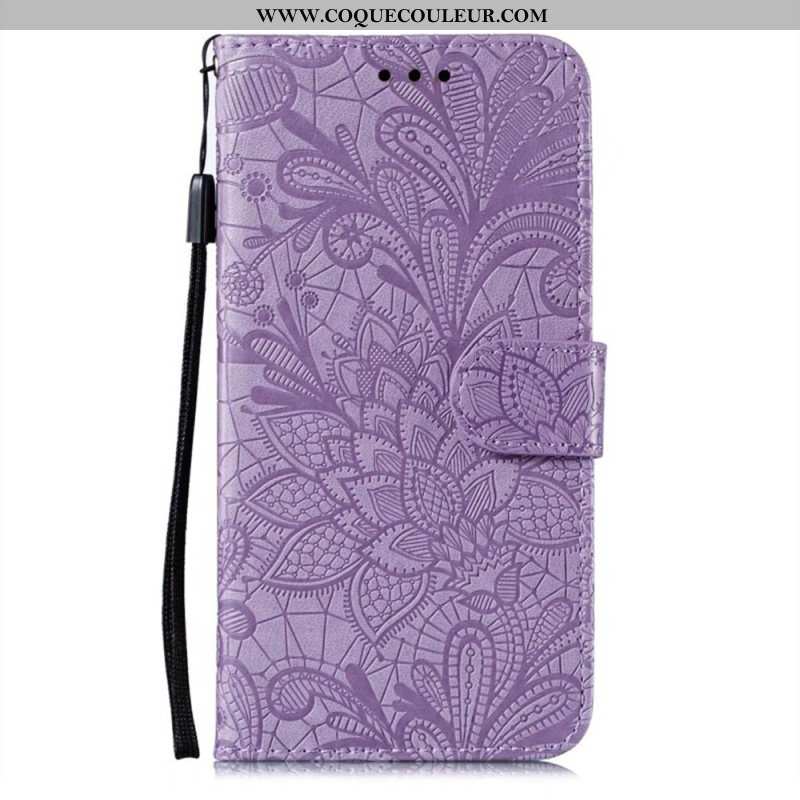 Housse Samsung Galaxy A16 4G / 5G Motif Floral et Lanière