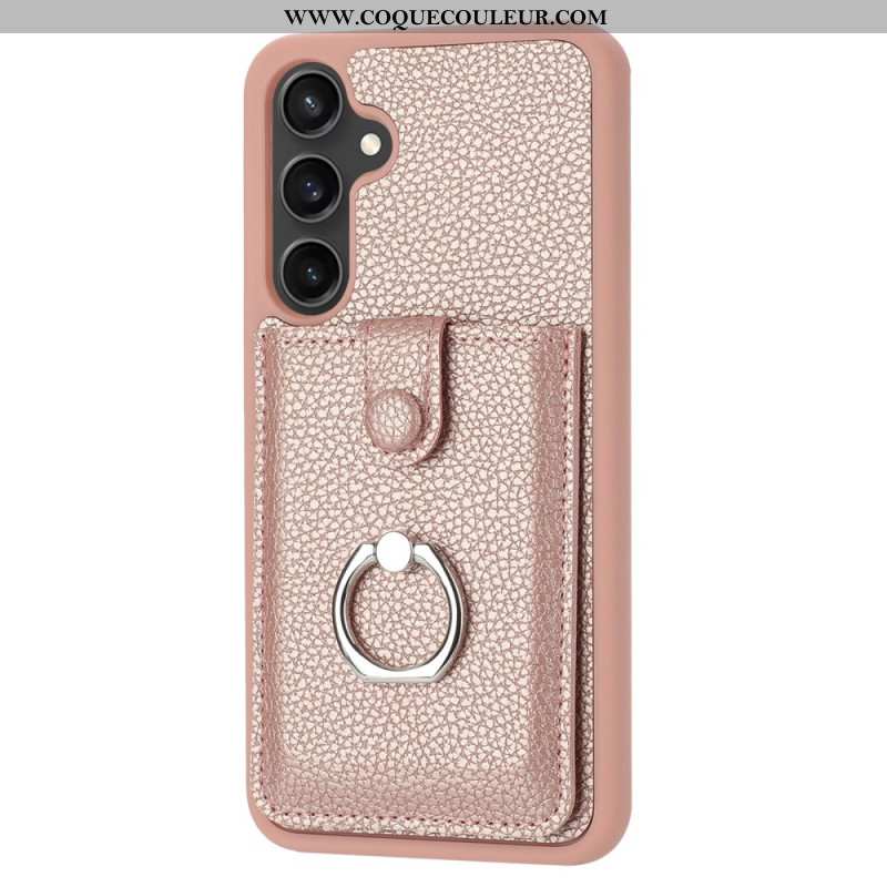 Coque Samsung Galaxy A16 4G / 5G Style Porte-Cartes et Anneau-Support