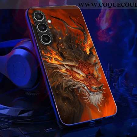 Coque Samsung Galaxy A16 4G / 5G Call Flash Series Dragon de Feu Rouge