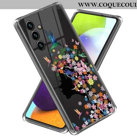 Coque Samsung Galaxy A55 5G Tête Fleurie