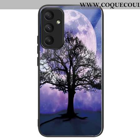 Coque Samsung Galaxy A55 5G Verre Trempé Arbre et Lune