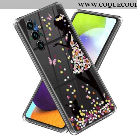 Coque pour Samsung Galaxy A55 5G avec motif imprimé - Fée des Fleurs