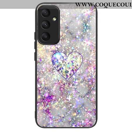 Coque Samsung Galaxy A55 5G Verre Trempé Cœur Brillant