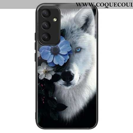 Coque Samsung Galaxy A55 5G Verre Trempé Loup Floral