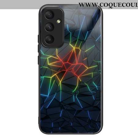 Coque Samsung Galaxy A55 5G Verre Trempé Motif Géométrique