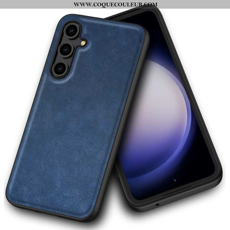 Coque Samsung Galaxy A55 5G Effet Cuir Rétro