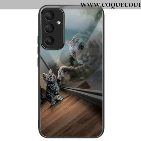 Coque Samsung Galaxy A55 5G Verre Trempé Chat miroir