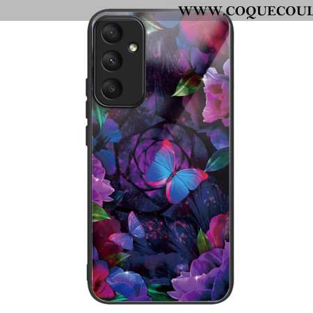 Coque Samsung Galaxy A55 5G Verre Trempé Papillons colorés