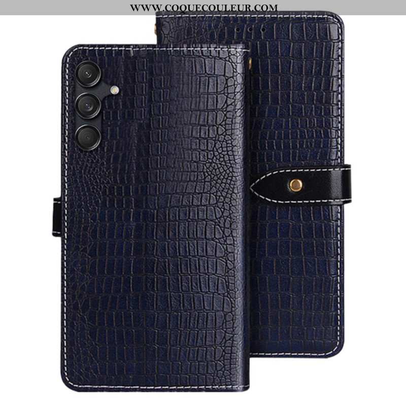 Housse Samsung Galaxy M55 5G Style Crocodile IDEWEI