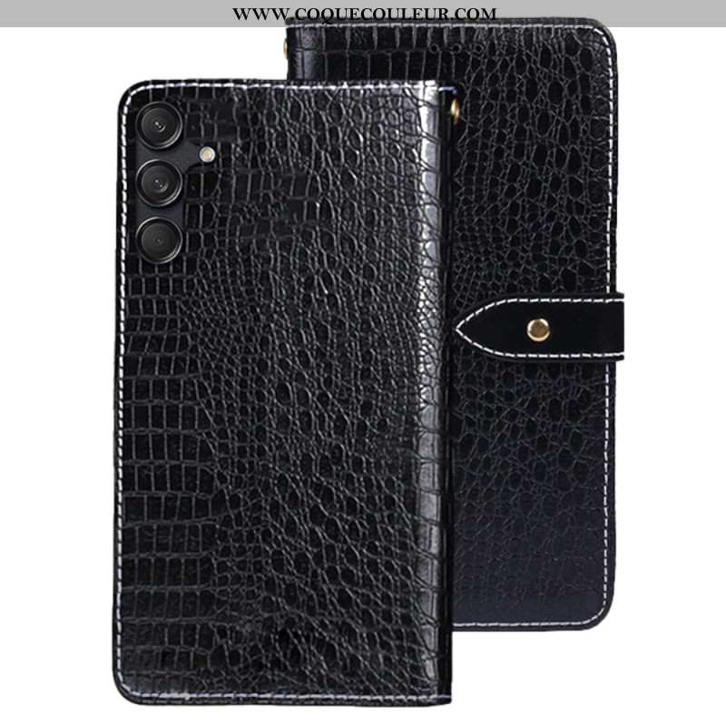 Housse Samsung Galaxy M55 5G Style Crocodile IDEWEI