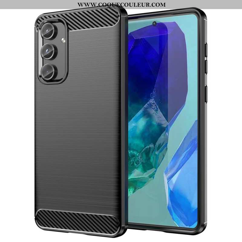 Coque Samsung Galaxy M55 5G Fibre Carbone Brossée