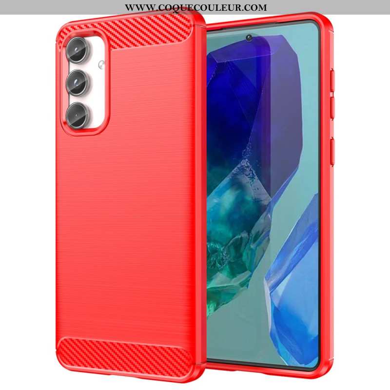 Coque Samsung Galaxy M55 5G Fibre Carbone Brossée