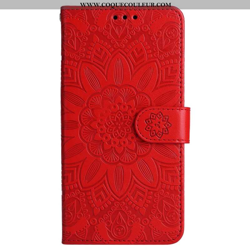 Housse Samsung Galaxy M55 5G Mandala avec Lanière