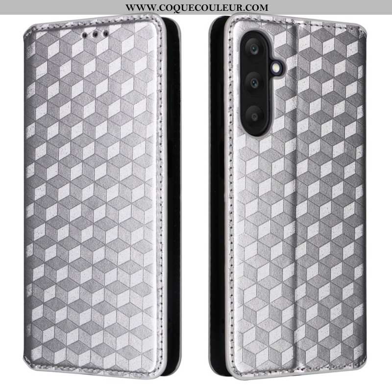 Flip Cover Samsung Galaxy M55 5G Motif Losanges